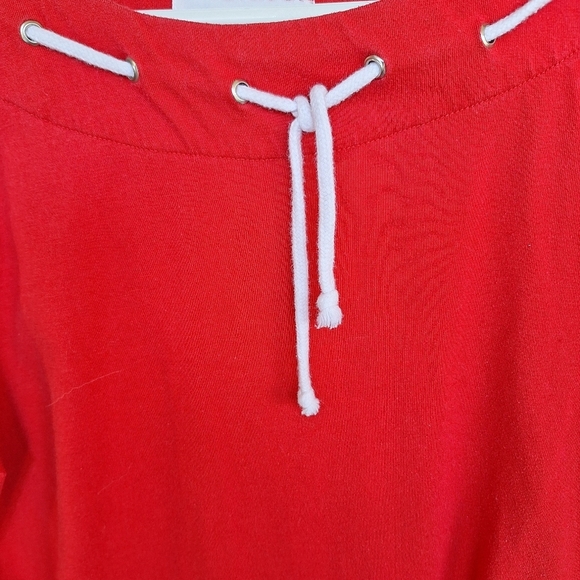 BFA Classics Tee SzM Nautical Theme Red/White Rope Tie Very Cute Heavy Cotton - Picture 6 of 7